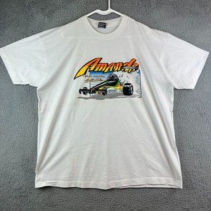 Vintage Amanda‎ Nascar Racing Graphic T-Shirt Size XXL Single Stitch